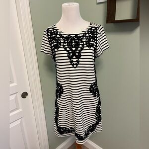 Anthropologie Striped Tunic Size Small 100% Cotton Top